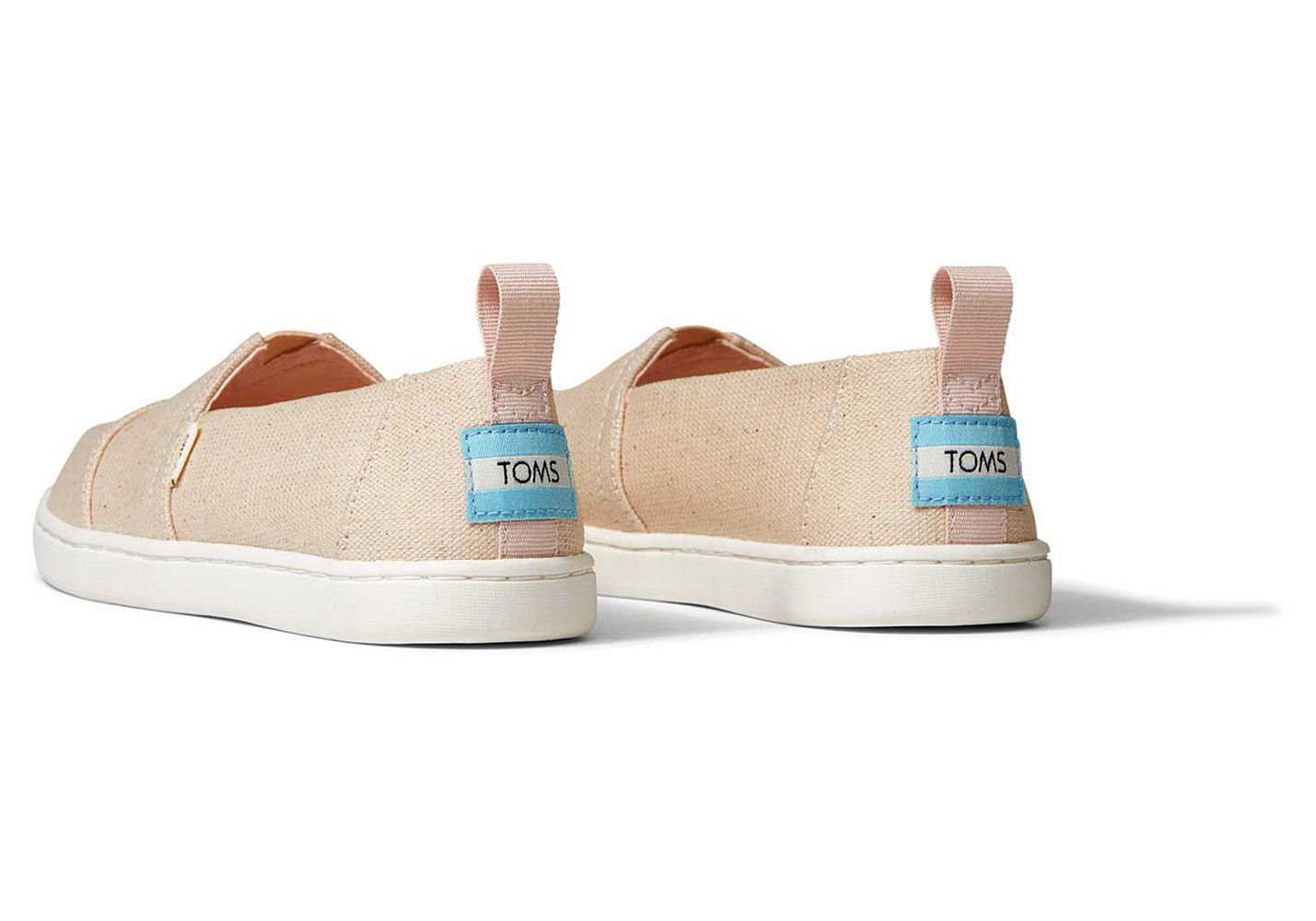 Toms Espadryle Dziecięce Beżowe - Alpargata Youth Metallic - 38FAHUCIX